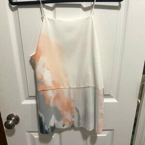 Nine West Pleated Flare Tank Top Medium